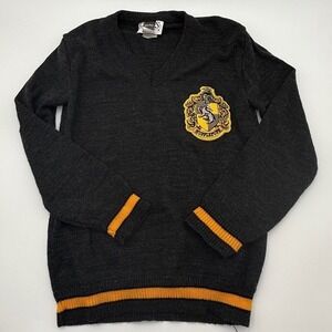 Official Harry Potter Hufflepuff Student Sweater - Kids Size Medium - Charades